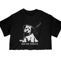 Arm The Animals Women's | G.I Doge | Cut Tee Cut Crop Tees