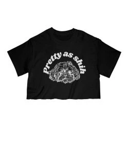 Arm The Animals Women's | Pretty As Shih | Cut Tee Cut Crop Tees