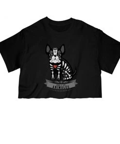 Arm The Animals Cut Crop Tees Women's | Frenchie Alebrije | Cut Tee