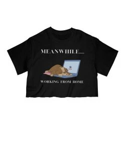 Arm The Animals Cut Crop Tees Women's | Work From Home | Cut Tee