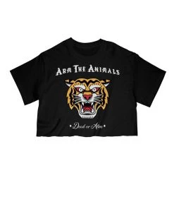 Arm The Animals Women's | Tattoo Tiger | Cut Tee Cut Crop Tees