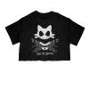 Arm The Animals Women's | 9 Lives Skellington | Cut Tee