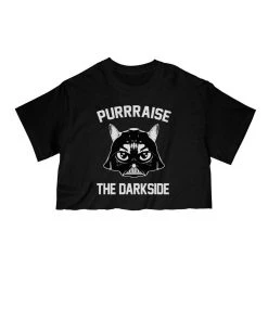 Arm The Animals Cut Crop Tees Women's | Purraise The Darkside | Cut Tee