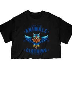Arm The Animals Cut Crop Tees Women's | Varsity Owl | Cut Tee