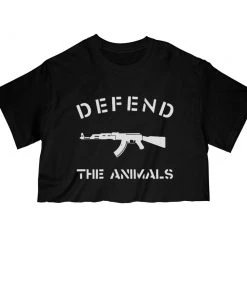 Arm The Animals Women's | Defend The Animals | Cut Tee Cut Crop Tees