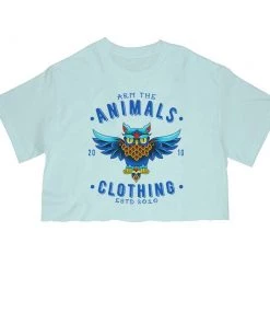 Arm The Animals Cut Crop Tees Women's | Varsity Owl | Cut Tee