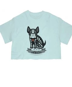 Arm The Animals Cut Crop Tees Women's | Frenchie Alebrije | Cut Tee
