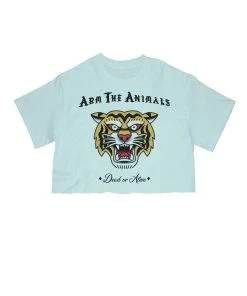 Arm The Animals Women's | Tattoo Tiger | Cut Tee Cut Crop Tees