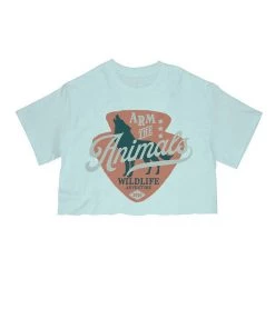 Arm The Animals Cut Crop Tees Women's | Howl | Cut Tee