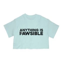 Arm The Animals Cut Crop Tees Women's | Anything Is Pawsible | Cut Tee