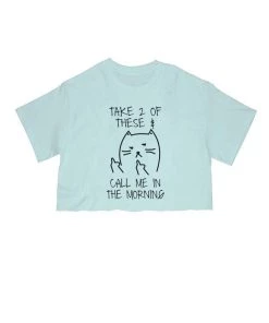 Arm The Animals Women's | Call Me In The Morning | Cut Tee Cut Crop Tees
