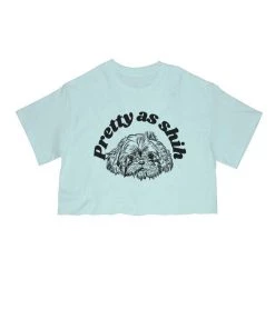 Arm The Animals Women's | Pretty As Shih | Cut Tee Cut Crop Tees