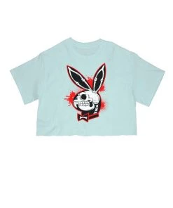 Arm The Animals Women's | Bad To The Bone Bunny | Cut Tee Cut Crop Tees