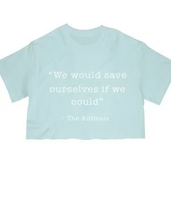 Arm The Animals Cut Crop Tees Women's | Save Ourselves | Cut Tee