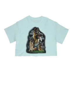 Arm The Animals Cut Crop Tees Women's | German Shepard | Cut Tee