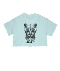 Arm The Animals Cut Crop Tees Women's | Lucipurr | Cut Tee