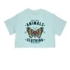 Arm The Animals Women's | Varsity Butterfly | Cut Tee Cut Crop Tees