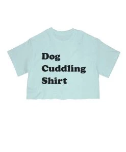 Arm The Animals Women's | Dog Cuddling Shirt | Cut Tee Cut Crop Tees