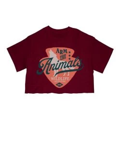 Arm The Animals Cut Crop Tees Women's | Howl | Cut Tee