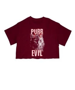 Arm The Animals Women's | Purr Evil | Cut Tee