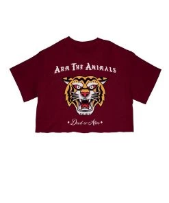 Arm The Animals Women's | Tattoo Tiger | Cut Tee Cut Crop Tees