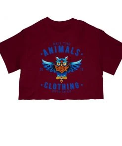 Arm The Animals Cut Crop Tees Women's | Varsity Owl | Cut Tee
