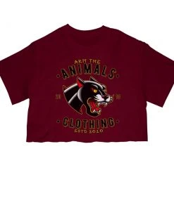 Arm The Animals Women's | Varsity Panther | Cut Tee Cut Crop Tees