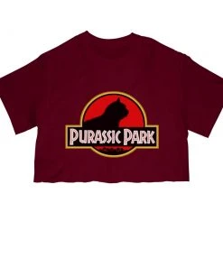 Arm The Animals Women's | Purassic Park | Cut Tee Cut Crop Tees