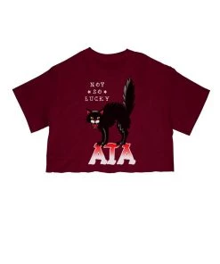 Arm The Animals Women's | Tattoo Black Cat | Cut Tee Cut Crop Tees