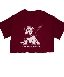 Arm The Animals Women's | G.I Doge | Cut Tee Cut Crop Tees