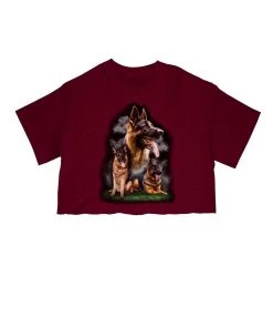 Arm The Animals Cut Crop Tees Women's | German Shepard | Cut Tee