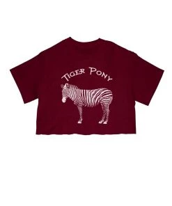 Arm The Animals Cut Crop Tees Women's | Tiger Pony | Cut Tee