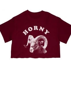 Arm The Animals Cut Crop Tees Women's | Horny Ram | Cut Tee