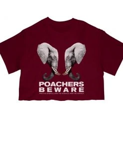 Arm The Animals Women's | Poachers Beware | Cut Tee Cut Crop Tees