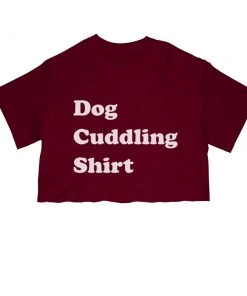 Arm The Animals Women's | Dog Cuddling Shirt | Cut Tee Cut Crop Tees