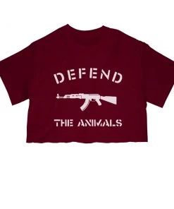 Arm The Animals Women's | Defend The Animals | Cut Tee Cut Crop Tees
