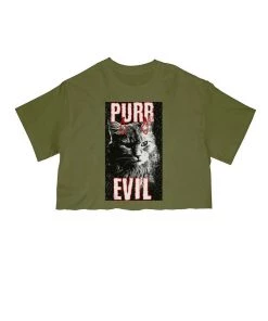 Arm The Animals Women's | Purr Evil | Cut Tee