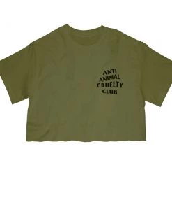 Arm The Animals Cut Crop Tees Women's | Anti Animal Cruelty Club | Cut Tee