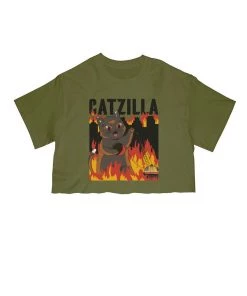 Arm The Animals Cut Crop Tees Women's | Catzilla | Cut Tee