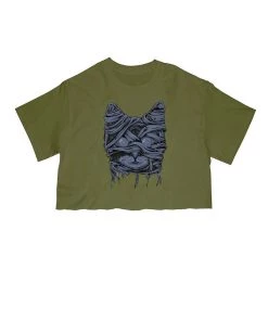 Arm The Animals Women's | Zombie Mummy Cat | Cut Tee Cut Crop Tees
