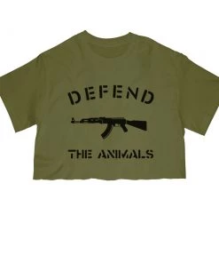 Arm The Animals Women's | Defend The Animals | Cut Tee Cut Crop Tees