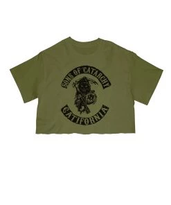 Arm The Animals Women's | Sons Of Catarchy | Cut Tee Cut Crop Tees