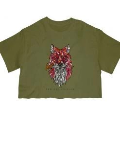 Arm The Animals Women's | Dagger Fox | Cut Tee Cut Crop Tees