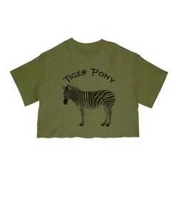 Arm The Animals Cut Crop Tees Women's | Tiger Pony | Cut Tee