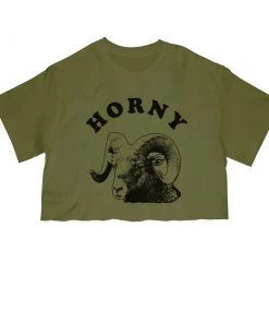 Arm The Animals Cut Crop Tees Women's | Horny Ram | Cut Tee