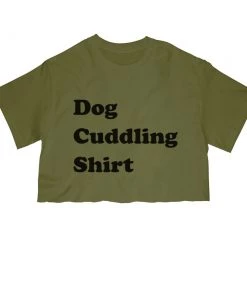 Arm The Animals Women's | Dog Cuddling Shirt | Cut Tee Cut Crop Tees