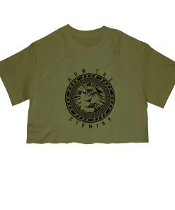 Arm The Animals Cut Crop Tees Women's | King Of The Jungle | Cut Tee