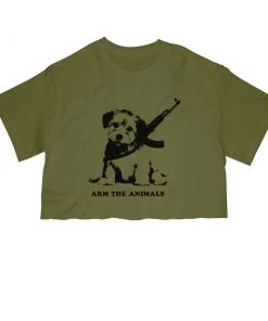Arm The Animals Women's | G.I Doge | Cut Tee Cut Crop Tees