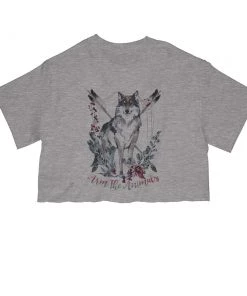 Arm The Animals Cut Crop Tees Women's | Ridgeline Wolf | Cut Tee