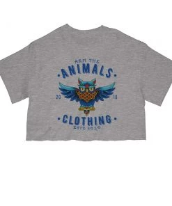 Arm The Animals Cut Crop Tees Women's | Varsity Owl | Cut Tee